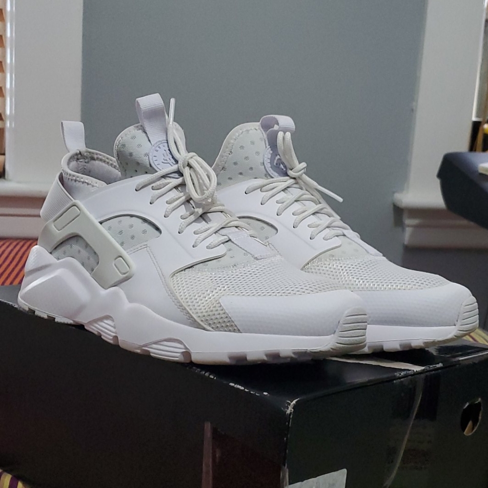 Nike air huarache run ultra triple white men